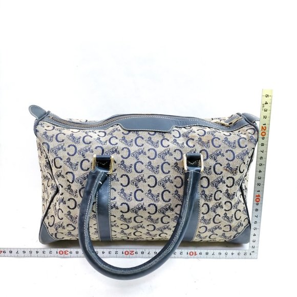 CELINE Hand Bag Navy Blue Canvas 1009719 - Picture 2 of 9